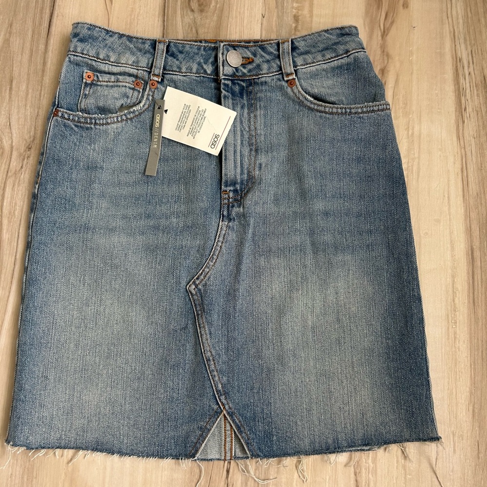 ASOS Light Blue Denim Jean skirt